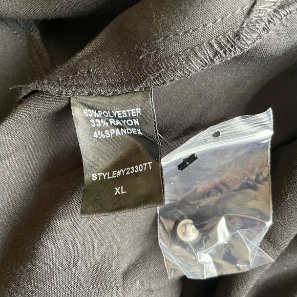 Pomander Place Black Annalise Dress Mini Long Sleeve Pleated Size XL NEW - Picture 10 of 11